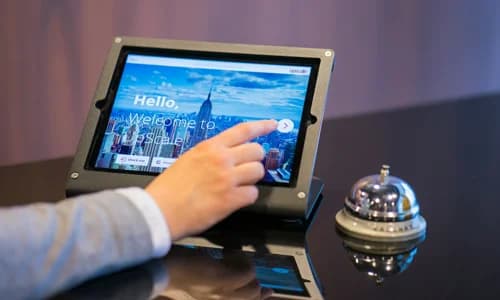 Kiosque libre-service pour passagers